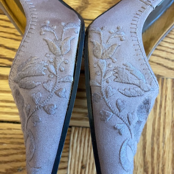 Nine West First Dance Vintage Pumps Satin Heels - Picture 7 of 13